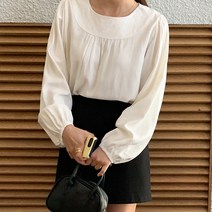 체리블라썸 퓨어 텐셀 셔링 블라우스