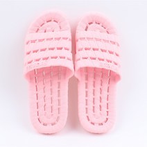 바나나클럽 파스텔 납작 문에 안걸리는 발등 낮은 욕실 화장실 슬리퍼, 핑크
