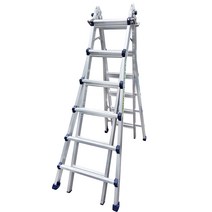 아이지 LS 사다리 6단 접이식 안전 A형 높이조절 가정용 알루미늄, 1개