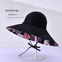 여름에 잎 패턴 그늘 모자 여성은 포니 테일 어부 모자 큰 처마 선 스크린 모자를 얹을 수 있습니다
