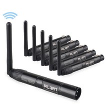 디지털믹서 디제잉 디제잉장비 ALIEN-2.4G ISM DMX512 Dif 무선 컨트롤러 DMX 송신기 수신기 안테나 포함, 1T5R, 미국 플러그