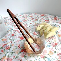 과일나무 옻칠 차집게 꽃차 우드 나무 주방 차협 집게 핀셋