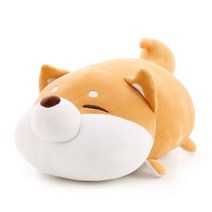 메세 모찌모찌 시바견 쿠션 인형, 25cm, 혼합 색상