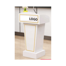 목재강의대 교수용 강당 교회 회의실 발언대 강의단상, 블랙계열 골드 테두리o 서랍o