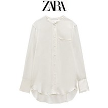 원포켓 실크 ZARA 자라 여성 셔츠