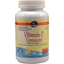 노르딕내츄럴스 비타민 C 250mg 타르트 탠저린 구미 글루텐 프리, 120개입, 1개