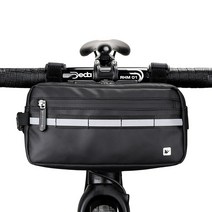 자전거 캐링백 가방 배달 코뿔소 자전거 앞가방 다목적 차량 손잡이 크로스바디 삼각가방 크, 01 3.5L, 01 블랙 X20990