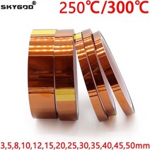 장판마감 ㄱ몰딩 코너테이프 3mm 50mm 3D 프린터 부품고온 내성 열 BGA 캡톤 폴리이미드 절연 단열 접착 테이프, 33 메터