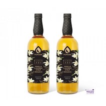 포모나 블랙라벨 바닐라 향 시럽 1000ml x 2개 라떼