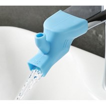 [Re-바이] 아쿠아 욕실 세면대 수전 아기비데 수도꼭지 출산 선물 실리콘 유아 아기 연장 커버 어린이 안전 신생아 럽 안전커버, 1개, 핑크