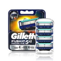 질레트 퓨전 프로글라이드 매뉴얼 면도날, 4개입 1개, 4개입