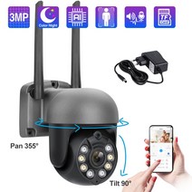 비타마을 PTZ 형 CCTV 카메라 원격 회전 팬틸트 인터넷 방송 스트리밍 온라인 예배, 3mp 32g 카드 추가, 협력사, EU 플러그