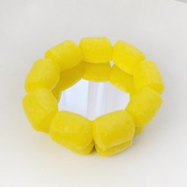 플레이콘 손거울 만들기 키트 DIY/KIT 어린이교구 교육 노인미술 거울 꾸미기, 화이트