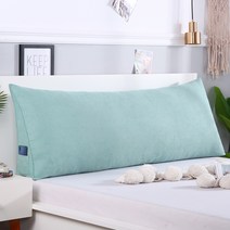 COSYEVNO 면 삼각 침대 쿠션 블루, 100X50X20, 레이크 블루