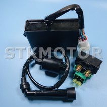 Jianshe 400CC JS400 점화 CDI 박스 솔레노이드 릴레이 및 점화 코일 Jianshe ATV400 JS400 400-3ATV 쿼드 오토바이 부품