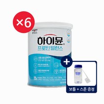 일동후디스 일동후디스 new 하이뮨 프로틴밸런스 6통+보틀1개+스푼3개, 304g