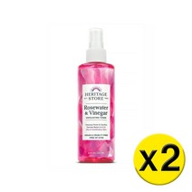 [영국발송] 2팩 Heritage Store 헤리테지 스토어 Rosewater Vinegar Exfoliating Toner 로즈워터 비네거 익스폴레이팅 토너 237ml