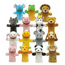 청양토이 통통이구연동화동물구성 손인형 입벌어지는손인형 15종, 곰