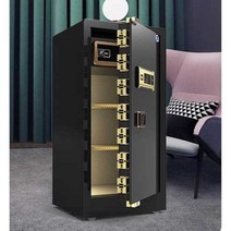 지문 문서 도난 방지 대형 금고 비밀 대용량 가정 캐비넷 전자 스토리지, 05 80cm 금색 지문 암호 키(원격인증)