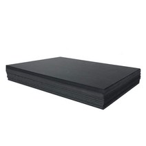 검은 동물 os 건축물 쟁반 pv 모델 채널 c발포 폼보드, T14-400x600x5밀리미터 블랙 3장