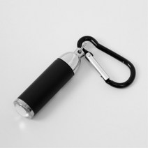 키알리 블랙 카라비너 휴대용 미니 LED 후레쉬 열쇠고리 손전등 라이트 2개, 색상