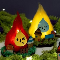 초등학생 만들기 키트 유아 어르신프로그램 MDF 모닥불, 빨간불꽃