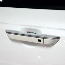 두두몰 KA4 카니발 손잡이 도어컵 손톱 긁힘 기스방지 데칼스티커 인테리어 랩핑필름, 블랙로고, 블랙로고, 1개