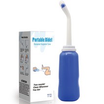 휴대용비데 캠핑용 비데 분무기 개인 클리너 휴대용 시트 500ml 화장실 비데 태클 위생 세척 여행 EVA 병, 02 blue-in box