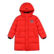 MLB 키즈 베이직 로고 덕다운 롱패딩 71DJ51061-50R
