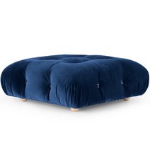 아쿠아텍스 4인 3.5인 윙체어 까사미아캄포클래식 자코모 편한 모듈식 소파 콤비네이션 가족 거실 의자 가구 블록 클라우드 세트, [12] Blue Large Ottoman