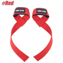 스포츠용품 액세서리 2Pcs Fitness Lifting Straps Weightlifting Wrist Support Belt for Women Men Gym B, 01 Red