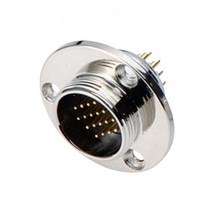 전기용품 써큘러 커넥터 원형 메탈 항공잭 2핀 25mm SCK-25-2R