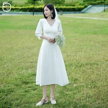 셀프웨딩드레스대여 하얀드레스 제주스냅 드레스 드레스 스냅촬영용 브라이덜샤워원피스 유색드레스 제주도웨딩스냅 심플드레스 셀프웨딩촬영