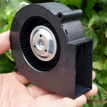 미니 100mm * 33mm 브러시리스 팬 듀얼 볼 베어링 냉각 DC12V 대형 풍량 바베큐 그릴 터보 송풍기