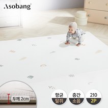 [아소방] 2P 프라임 유아 놀이방매트 피나콜라다 210 (210x140x2cm), 상세 설명 참조
