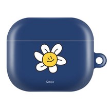 유니온바이닐 에어팟 프로 하드 케이스, 데이지 네이비, 에어팟프로