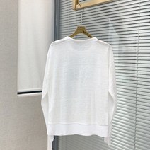 리넨티셔츠 통기성 편안한 흰색 느슨한 긴팔 로고 편지 인쇄 탑 여름 2022 4948217586