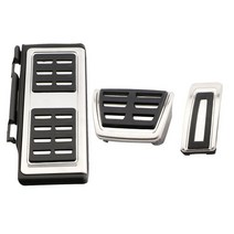 자동차 엑셀 브레이크 페달 인테리어 용품 자동차 풋 페달 좌석 레온 Cupra Mk4 KL1 KL8 2020 스테인레스, 04 3 pcs