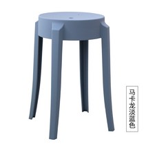 플라스틱 의자 간이 보조 의자 체어 컬러 카페 미리멀리즘, 마카롱 라이트 블루 PP004