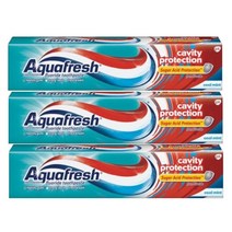 Aquafresh 아쿠아후레쉬 충치예방치약 (3팩)/ 이지혜치약, 476.4g, 3팩