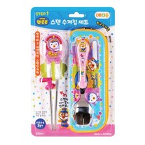 에디슨젓가락 뽀로로 페티 스텐 수저집세트, 1개