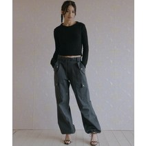 익스파이어드걸 파라슈트 카고팬츠 차콜
