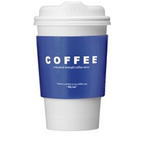 오케이워터 네이비 종이홀더 800개 16온스용 테이크아웃컵 컵홀더 종이컵 카페 슬리브, 1개