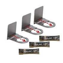 [2+1}강력부착 3단계 홀크기조절 디스펜서홀더 접착제 샴푸걸이 녹방지 공중부양홀더