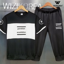 7부 반바지 여름 트레이닝복 세트 커플 츄리닝 WI013SET+국내발송