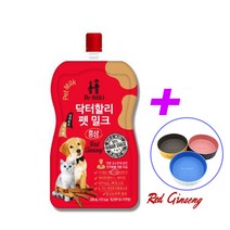 루리펫 닥터할리 저지방 펫밀크 200mL 10개입 강아지 고양이 눈 뼈 건강 변냄새 완화 피부보습 -선물증정-, 홍삼