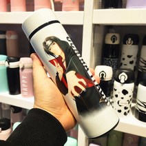 500ml 일본 만화 프린트 보온병 물병 스테인레스 스틸 텀블러 보온 머그 진공 절연 컵 음료 용기, [02] Exclusive Solon
