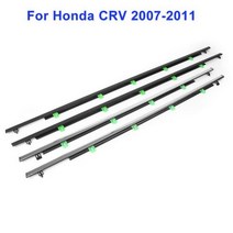 웨더스트랩 호스 자동차 실리콘 풍절음 창 날씨 스트립 씰링 방수 크롬 압력 혼다 CRV 2007- 용 자동 씰 벨트 4 개/세트, For Honda CRV 07-11