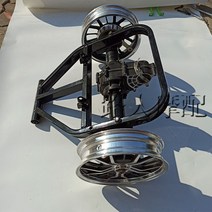 DIY 전기 스쿠터 리어 액슬 3륜차로 개조 휠 프레임의 전체 세트, 휠 1 쌍