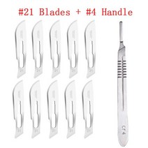 목공 우드 카빙 조각 끌 정 서각칼 10PCS 11 23 손잡이 공예 나이프와 탄소 철강 메스 블레이드 DIY 절삭 공구 PCB 수리 동물 나이프, [12] Set 4